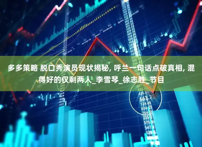 多多策略 脱口秀演员现状揭秘, 呼兰一句话点破真相, 混得好的仅剩两人_李雪琴_徐志胜_节目
